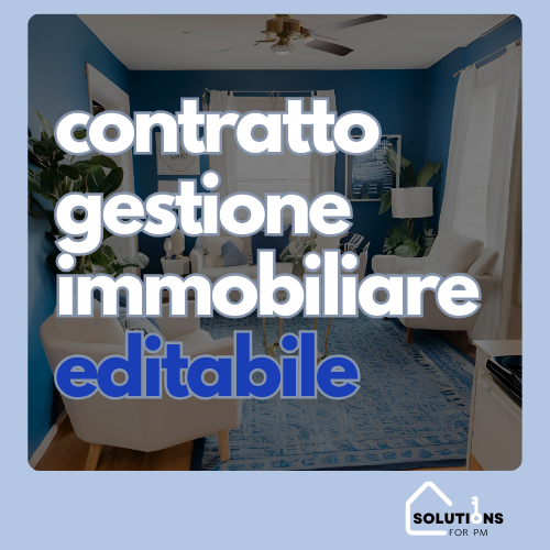 Contratto Mandato Property Manager Modificabile